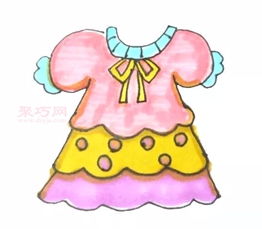 兒童畫花裙子步驟圖解 來學(xué)花裙子簡筆畫