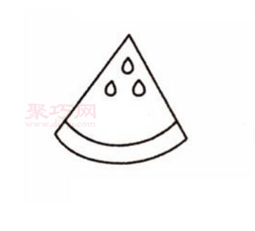 切開的西瓜畫法 一起來學切開的西瓜簡筆畫