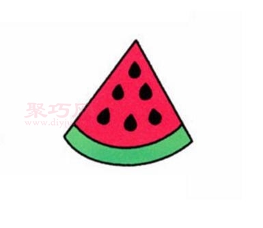 切開的西瓜畫法 一起來學切開的西瓜簡筆畫