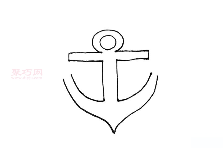 船錨怎么畫簡單又漂亮 來看船錨簡筆畫畫法